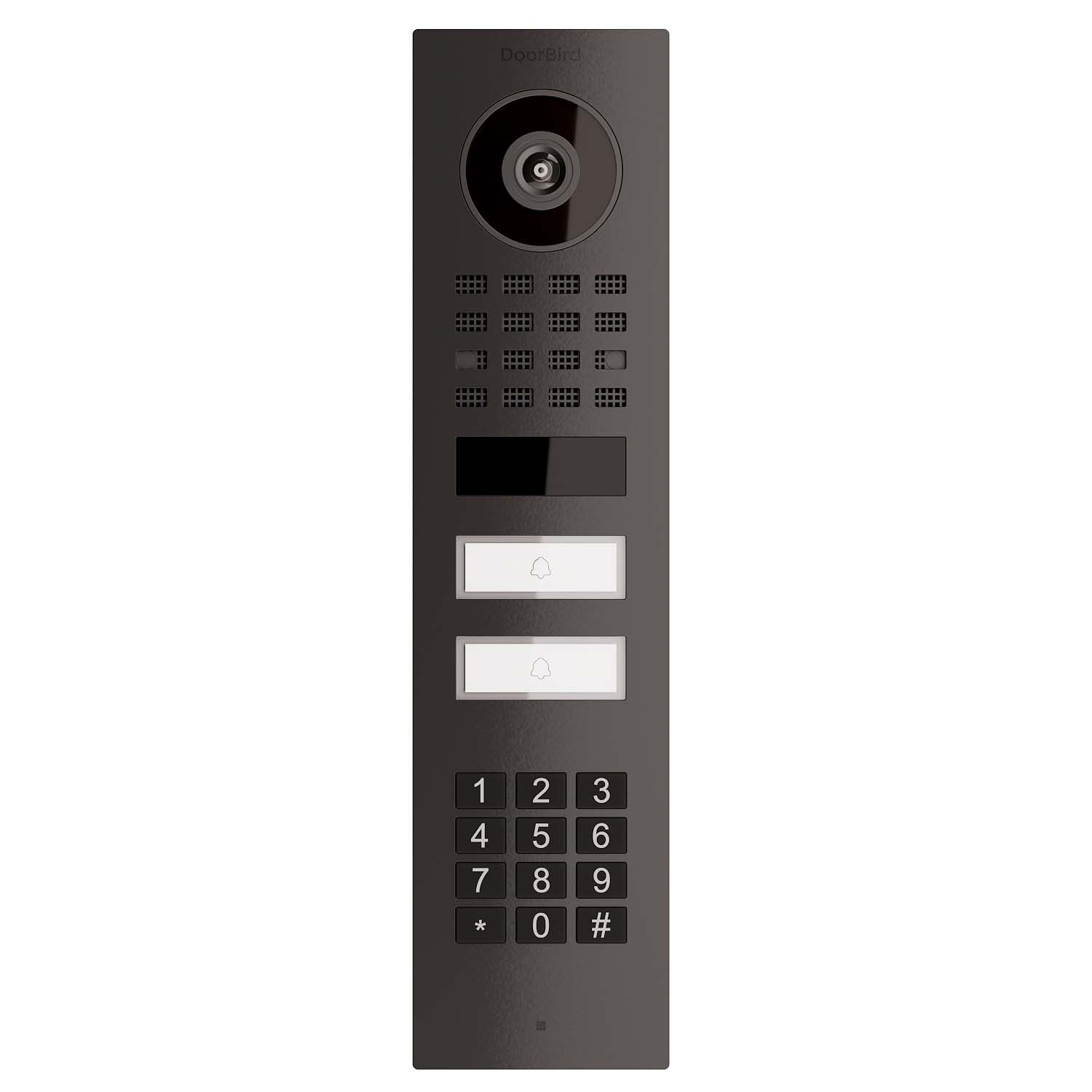 Bravios Briefkasten Aufputz Türsprechanlage Smart-ON for Two Doorbird D1102KV mit Keypad M