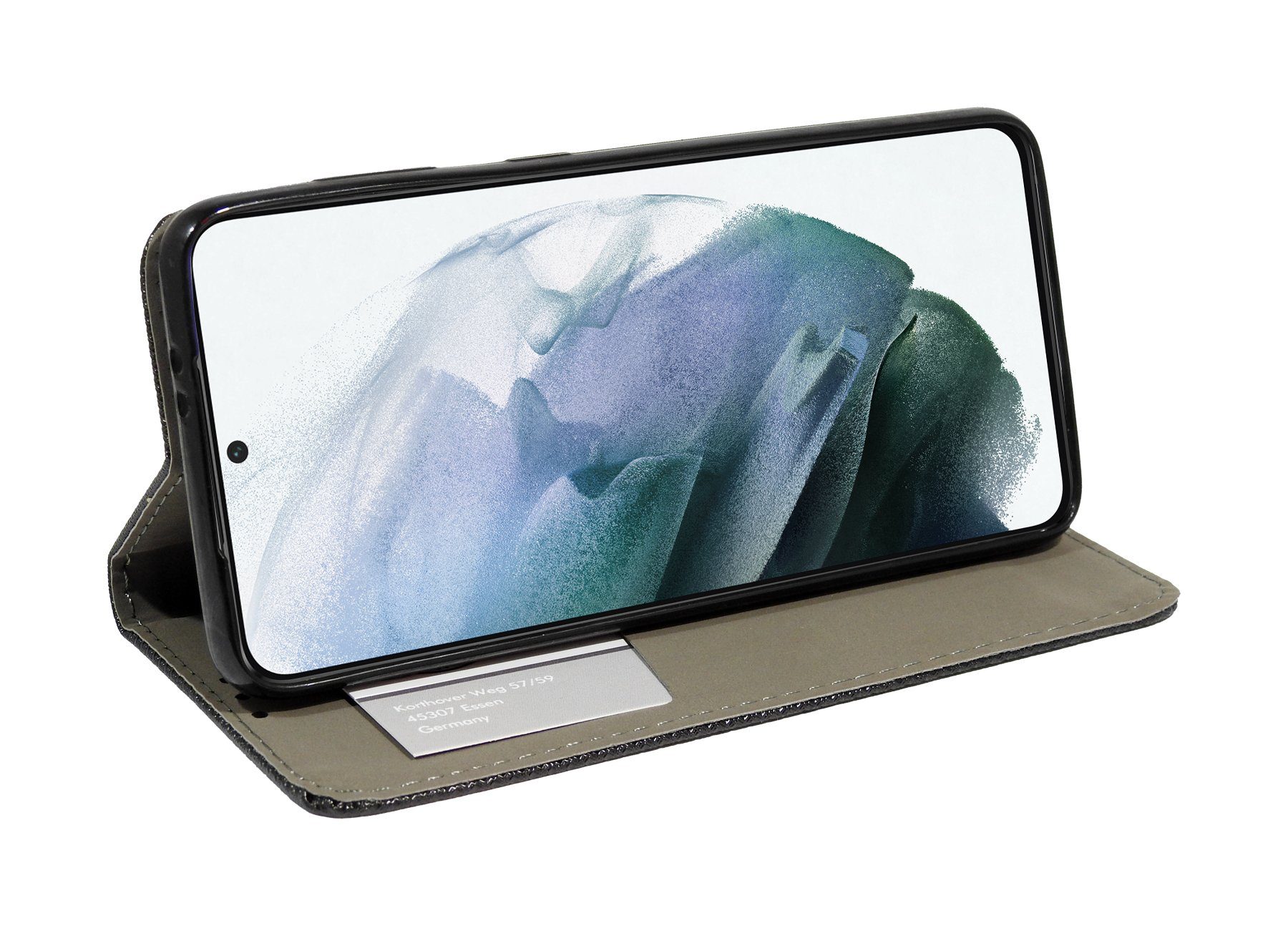 cofi1453 Smartphone-Hülle Buch Tasche "Smart" für SAMSUNG GALAXY S23 ULTRA Handy Hülle