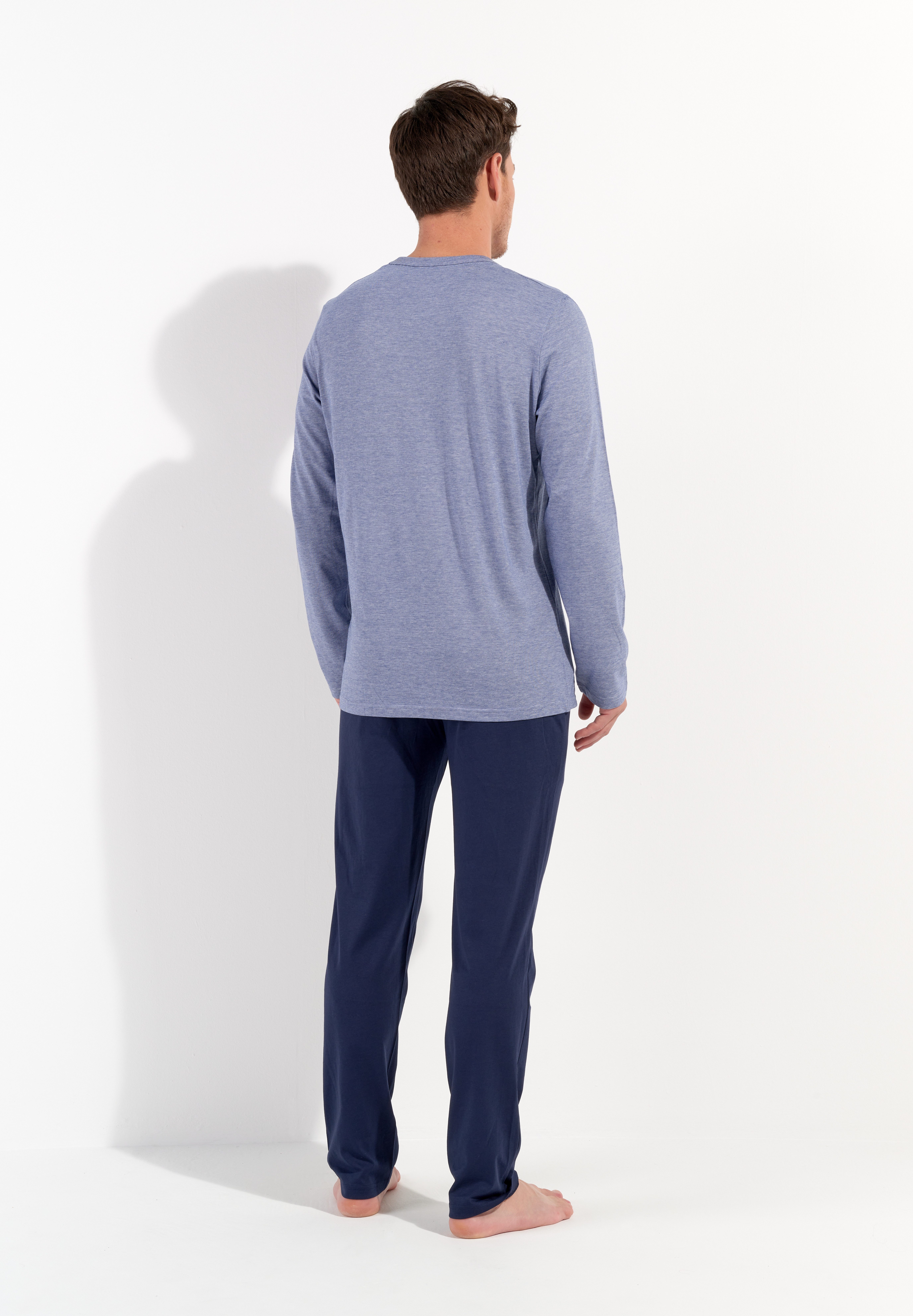 Hom Pyjama Modal Comfort (2 tlg) langärmelig, weich, bequem, Brusttasche, Seitentaschen