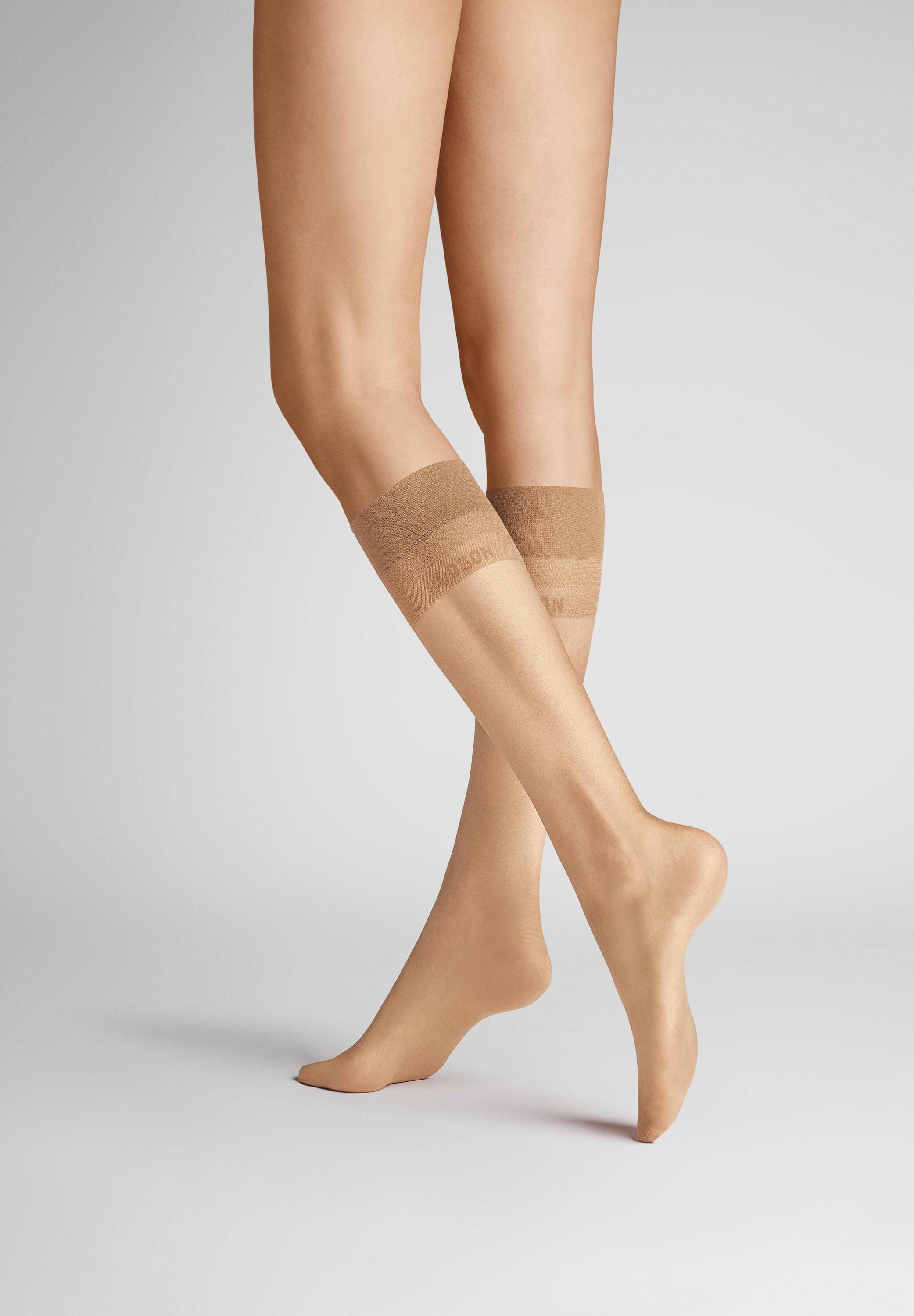 Hudson Feinkniestrümpfe Light 8 (1-Paar) Kniestrümpfe im perfekten Nude-Look