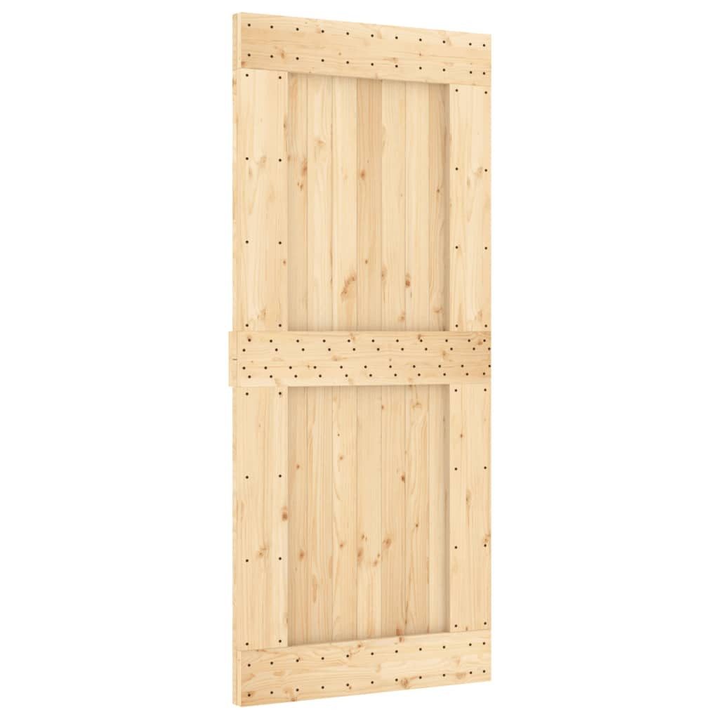 vidaXL Schiebetür Tür NARVIK 90x210 cm Massivholz Kiefer (1-St)