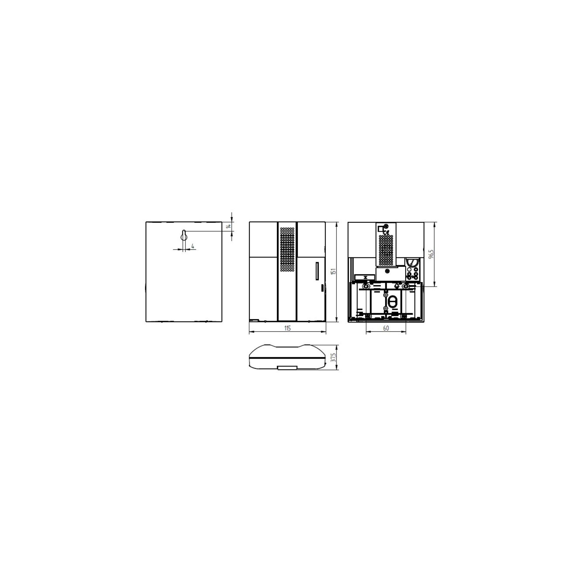 GROTHE Türschließer Grothe Elektronik-Gong Batt.4x1,5V, ws/sil. CROMA 50