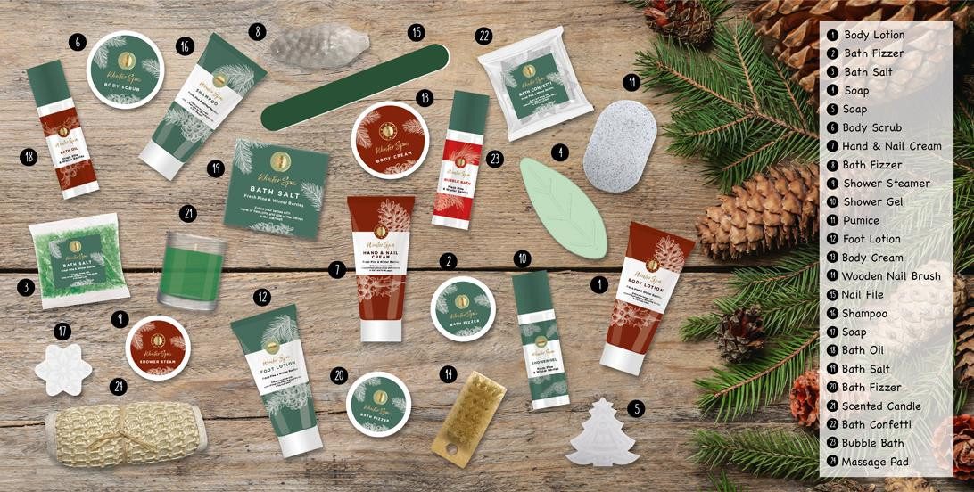ACCENTRA Kosmetik-Adventskalender WINTER SPA Adventskalender für Frauen - Wellness & Körperpflege XXL – Bild 5 von 5