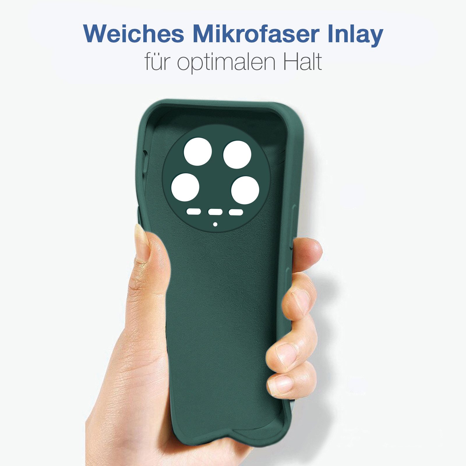 Tec-Expert Handyhülle SoftGrip Cover Hülle für Xiaomi 14 Ultra, Handy Case Bumper integrierter Kameraschutz flexibel