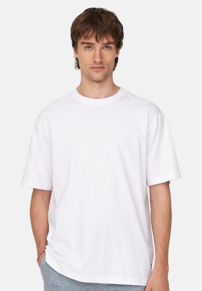 ONLY & SONS T-Shirt Onsfred (1-tlg) T-Shirt - Baumwolle - Atmungsaktiv - Locker geschnitten