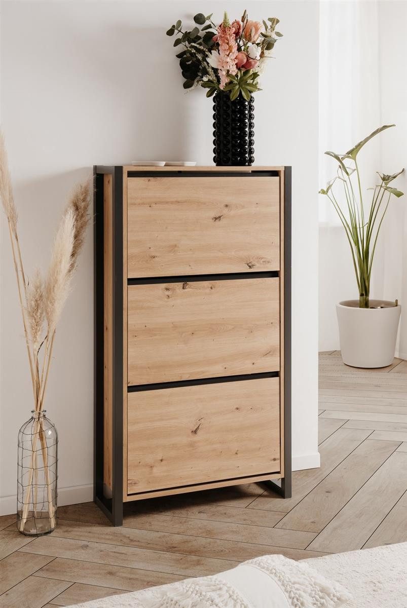 möbelvita Schuhkipper Schuhkipper Portland 49A in Dekor Artisan Oak / anthr günstig online kaufen