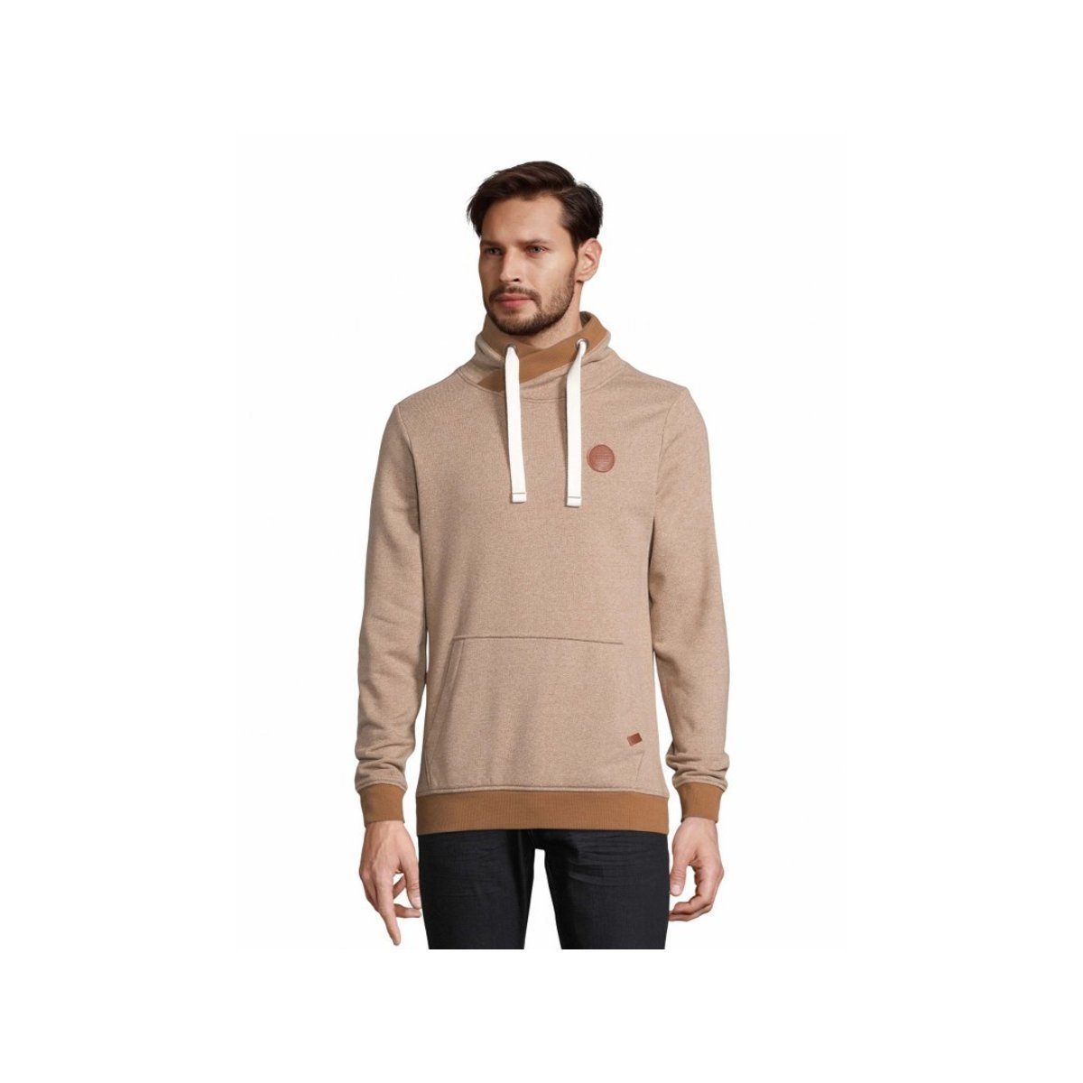 fit TAILOR (1-tlg) TOM Sweatshirt regular dunkel-braun