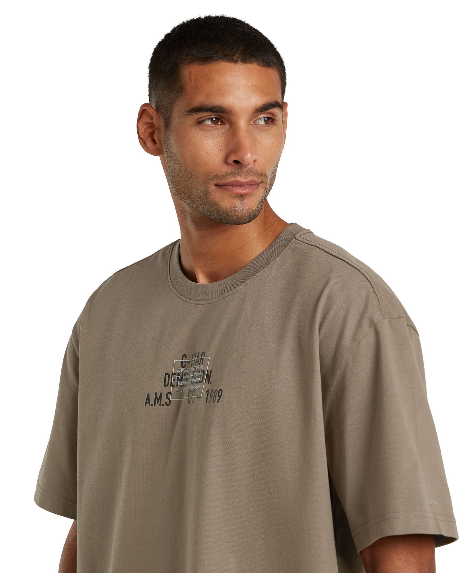 G-STAR T-Shirt Multi Technique Graphic Relaxed T-Shirt – Bild 5 von 5