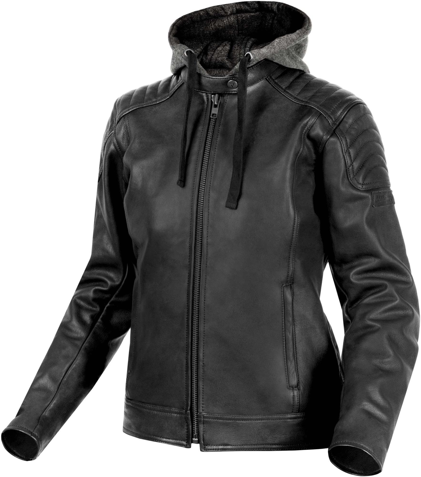 Rebelhorn Motorradjacke Impala Vintage Damen Damen Motorrad Lederjacke Verbindungsreißverschluss,Ellenbogenprotektoren enthalten,Schulte