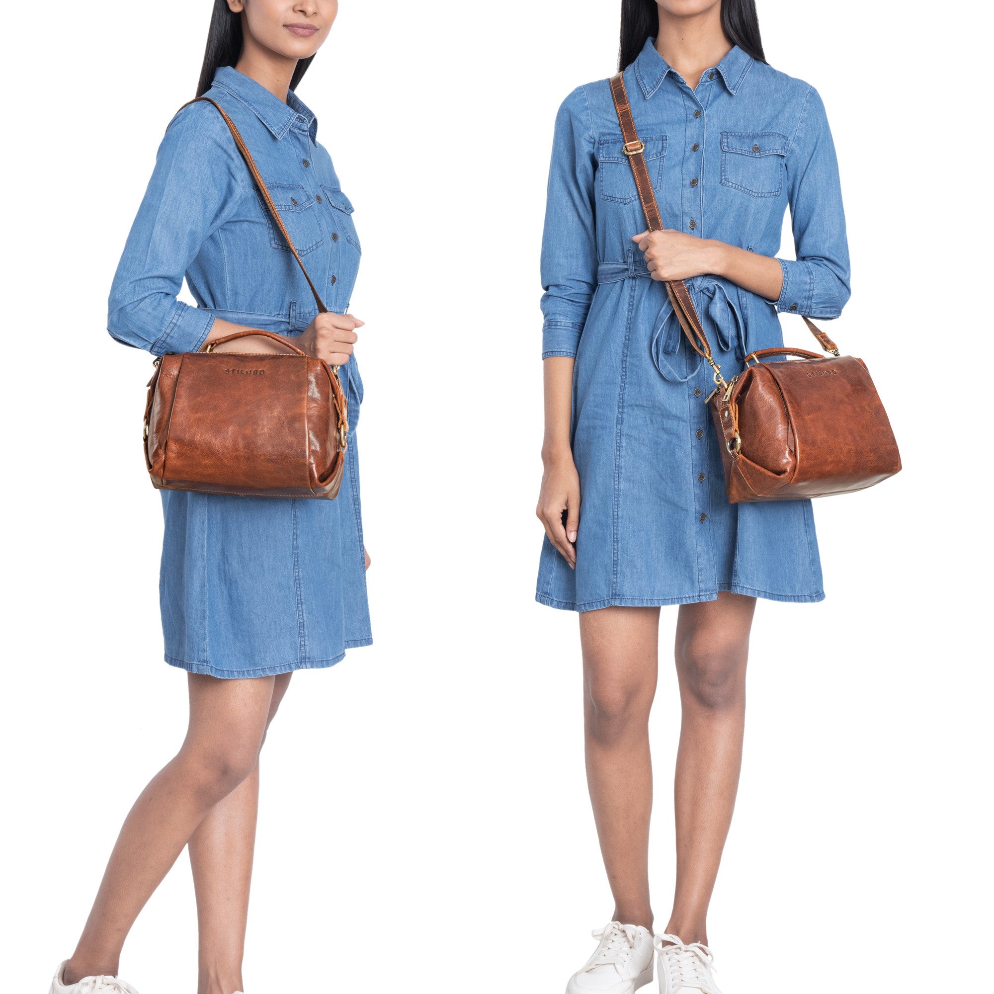 STILORD Handtasche "Vera" Vintage Leder Umhängetasche Damen günstig online kaufen