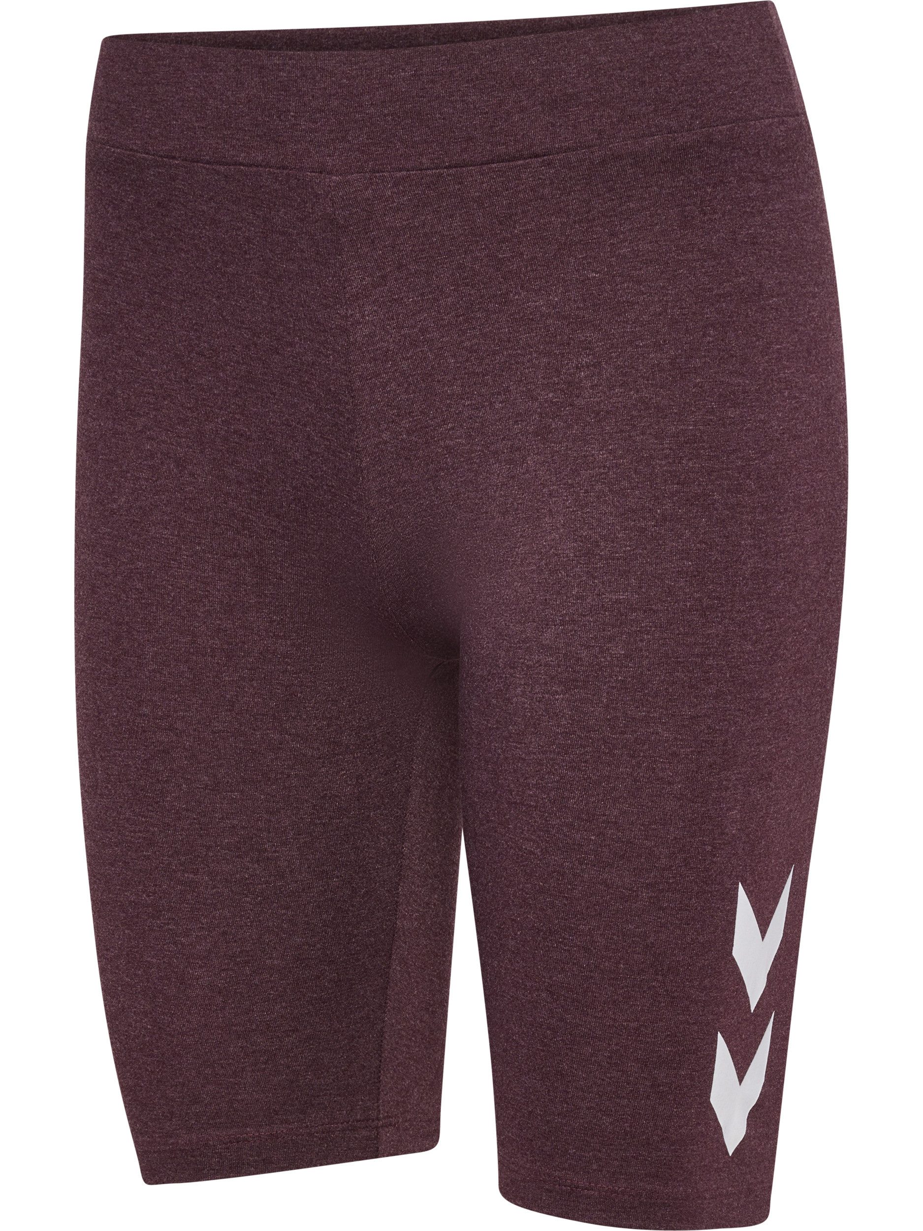 hummel Trainingstights HMLPULSE LOGO MW SHORT TIGHTS atmungsaktiv, mit Elasthan-Anteil, schnell trocknend