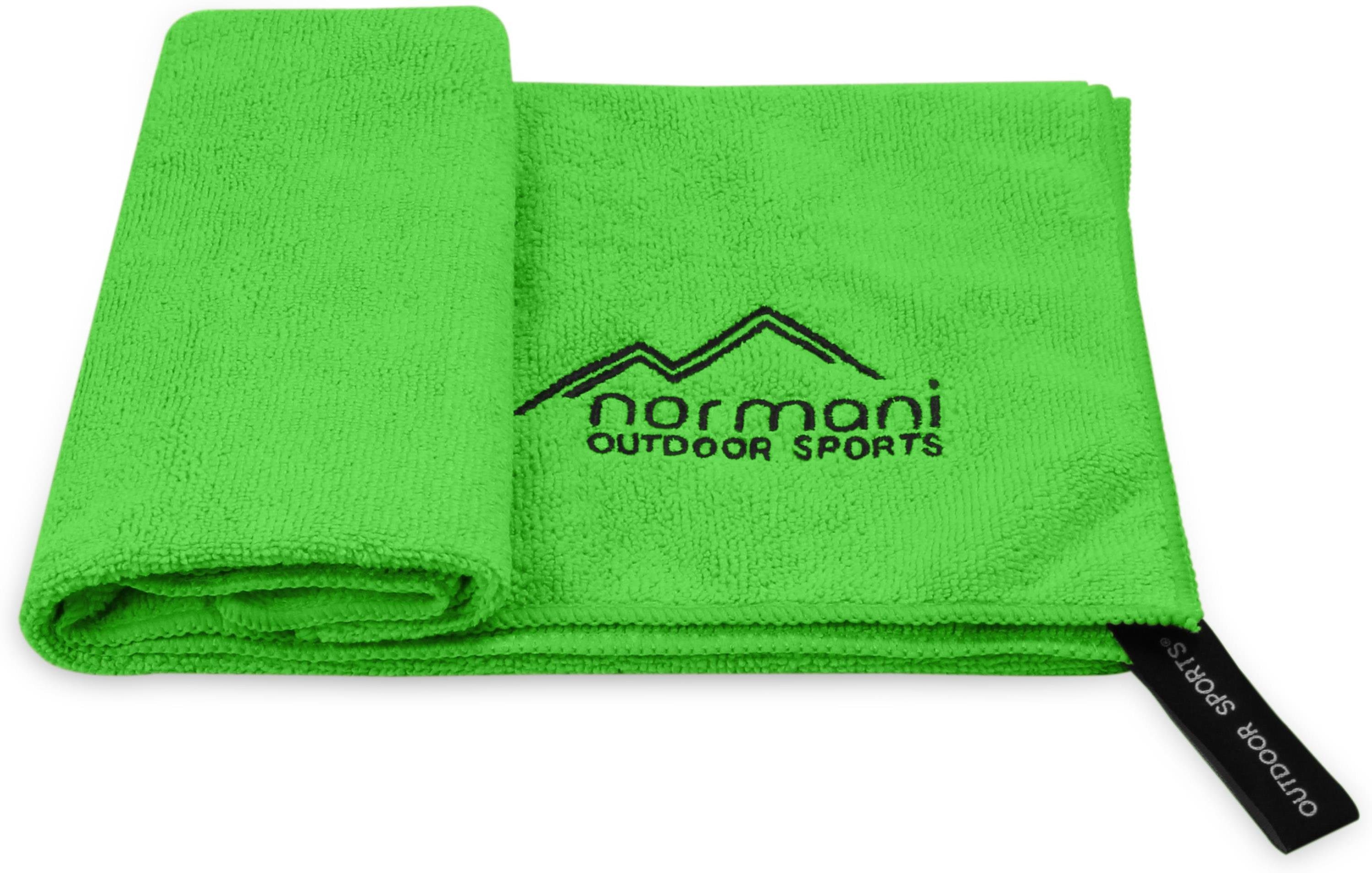 normani Reisehandtuch Terry, Grün 40x80 Polyester Mikrofaserhandtuch