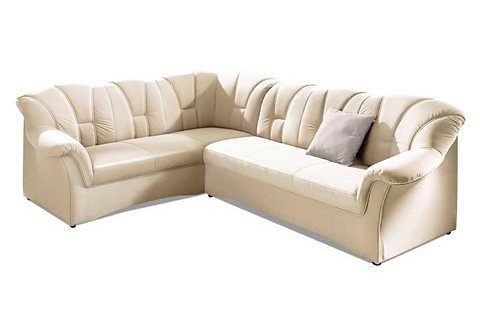 DOMO collection Ecksofa Papenburg B/T/H: 242/190/84 cm L-Form, wahlweise mit Bettfunktion, Langer Schenkel links oder rechts