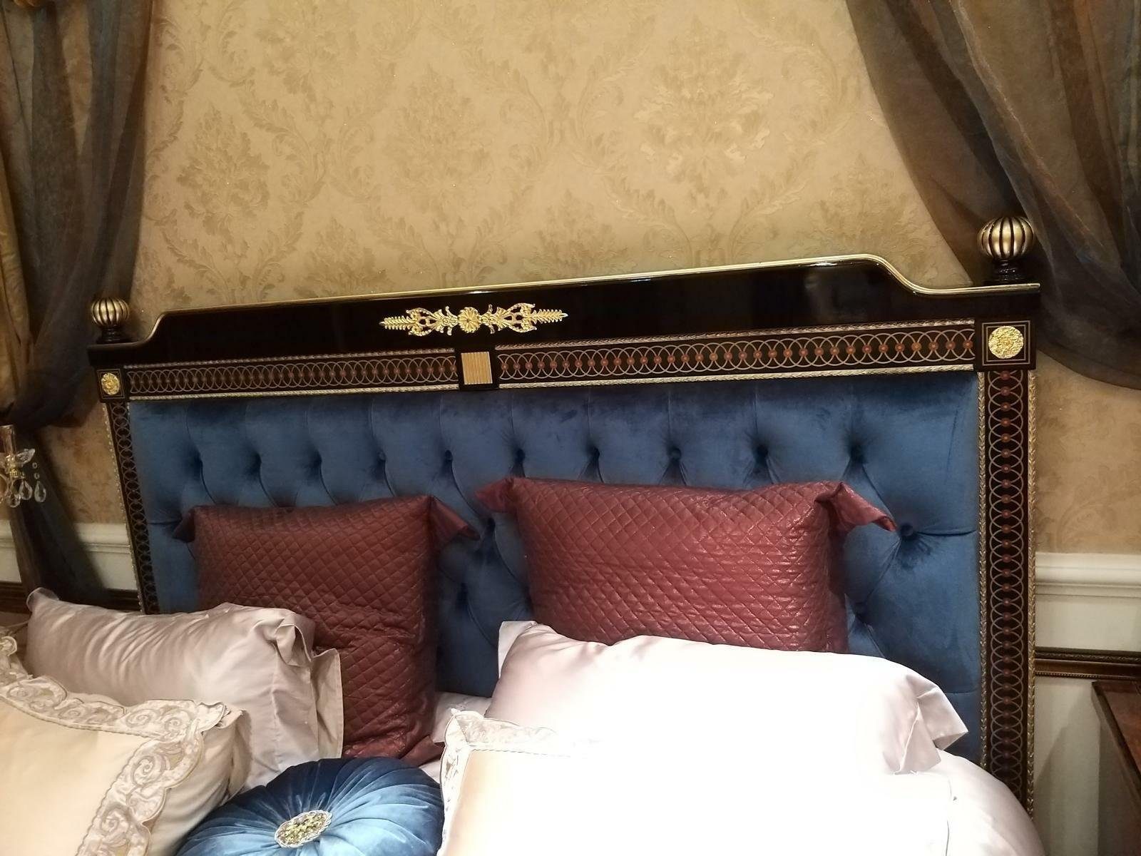 Bett, Design Luxus Doppelbett Barock JVmoebel Luxur Rokoko Ehebett Bett Betten