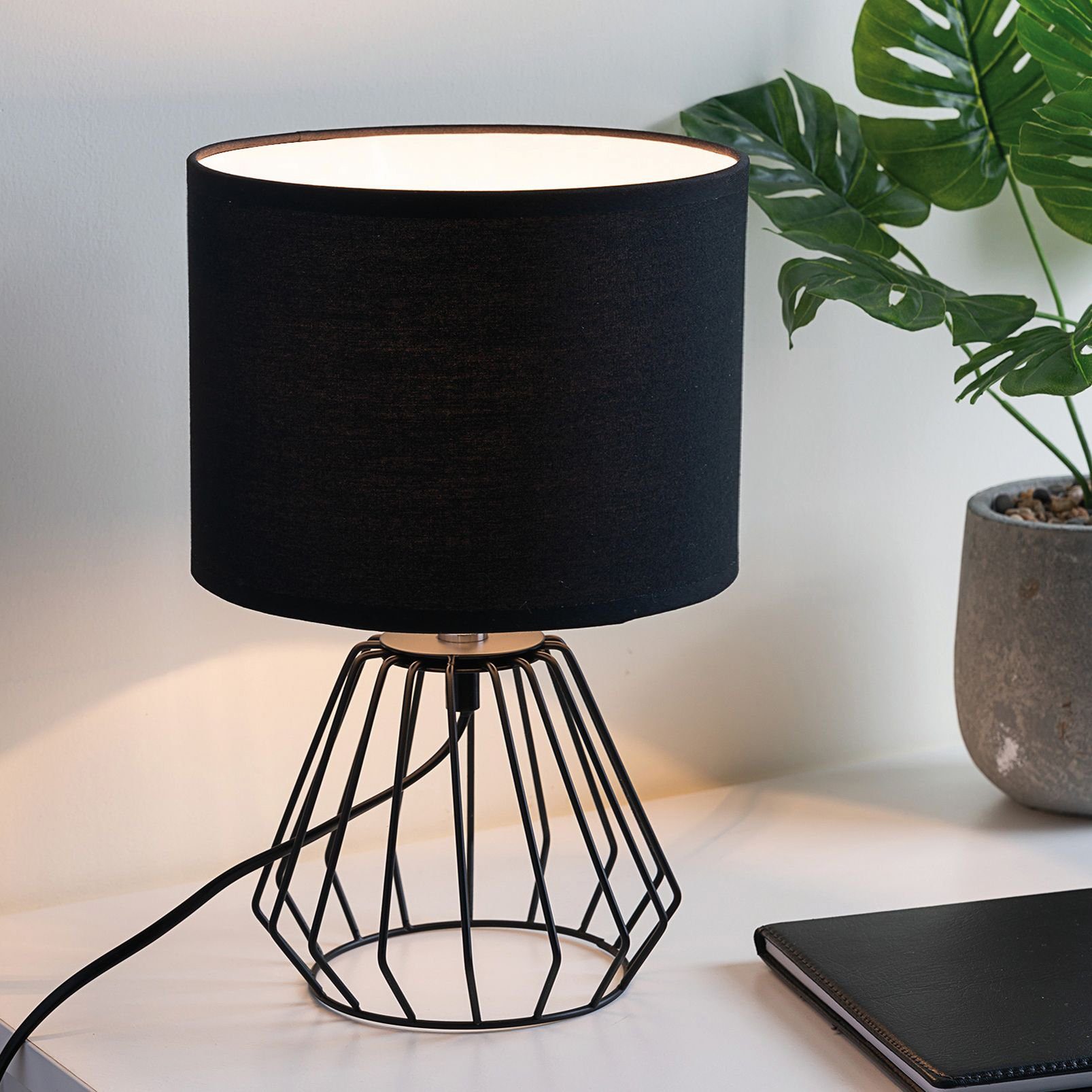 Pauleen LED Tischleuchte Shiny Diamond, Leuchtmittel wechselbar, Warmweiß, günstig online kaufen