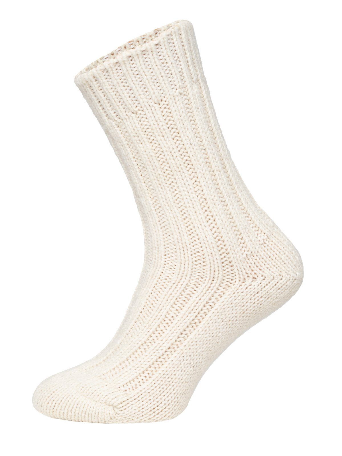 HomeOfSocks Socken Wollsocken mit Alpakawolle Strapazierfähige und warme Wollsocken mit 50% Wollanteil und Alpakawolle Creme/Taupe