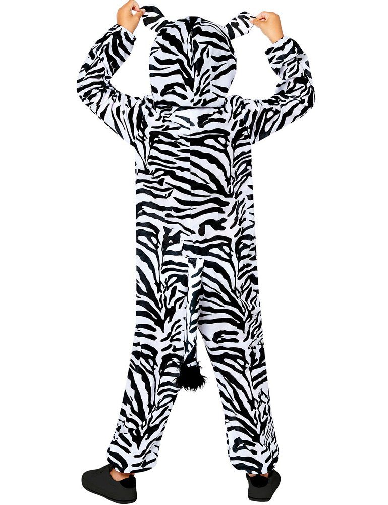 Amscan Kostüm Zebra Kostüm für Kinder - Onesie, Overall Tierkos