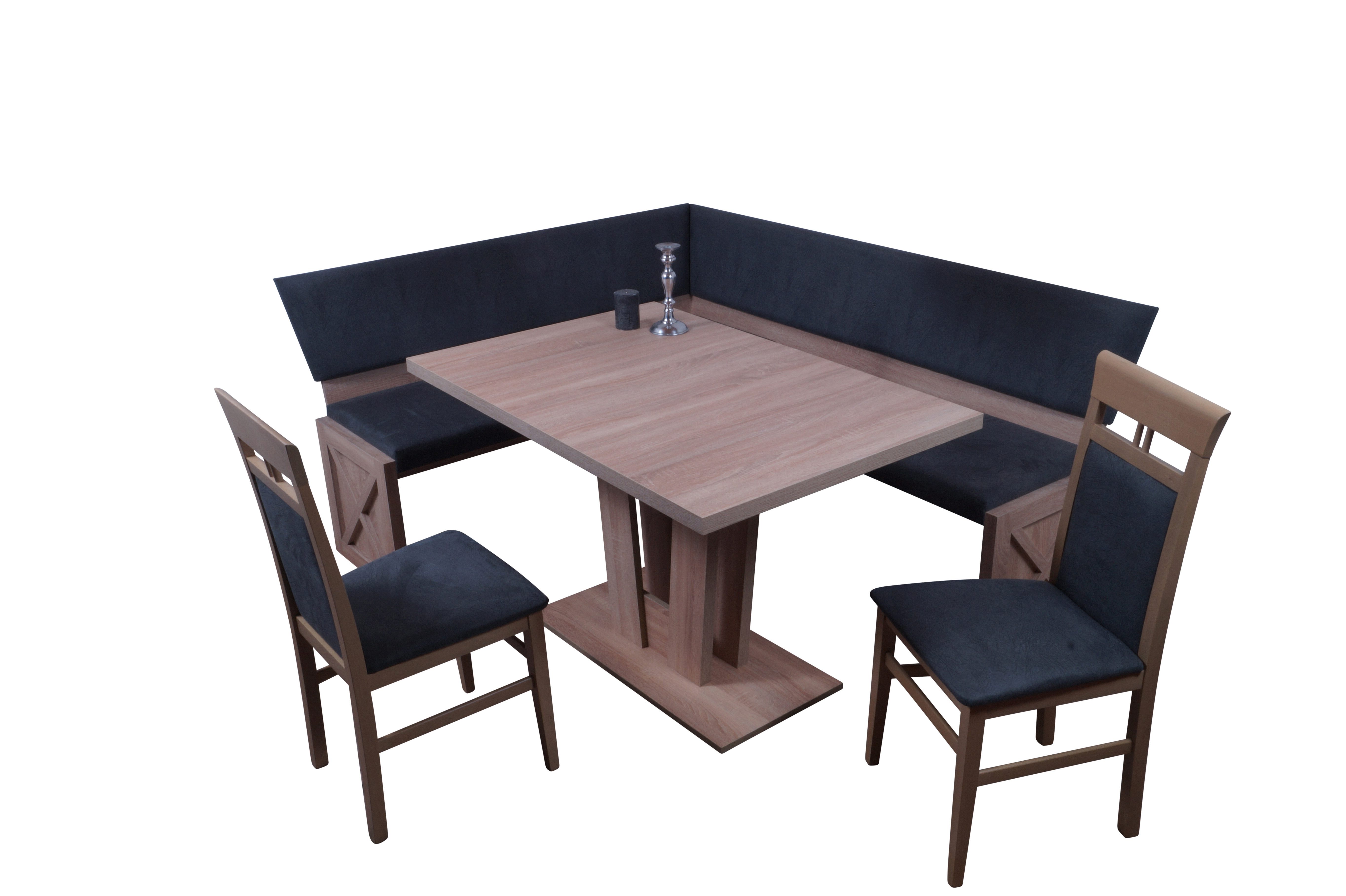 Stolebaenk Eckbankgruppe Madrano EBG Sonoma VA/VEIB Titanic, (Eckbankgruppe), Set aus 1 x Eckbank, 1x Tisch, 2 x Stuhl