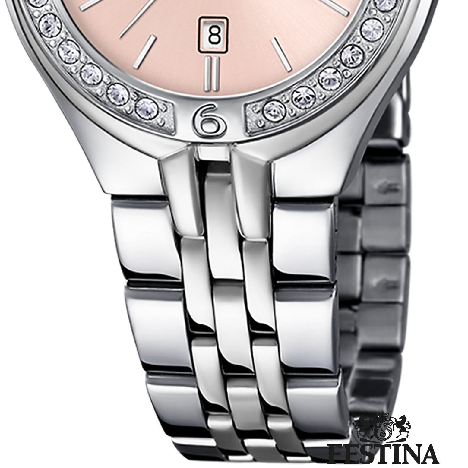 Festina Quarzuhr Festina Damenuhr Mademoiselle Armbanduhr, (Analoguhr), Damen Armbanduhr rund, Edelstahlarmband silber, Fashion