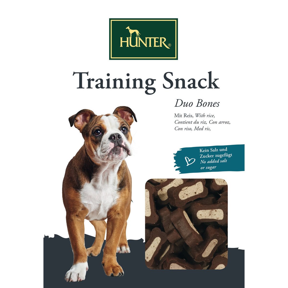 Hunter Tierbedarf Training Snack Duo Bones 200 g, für: Hund