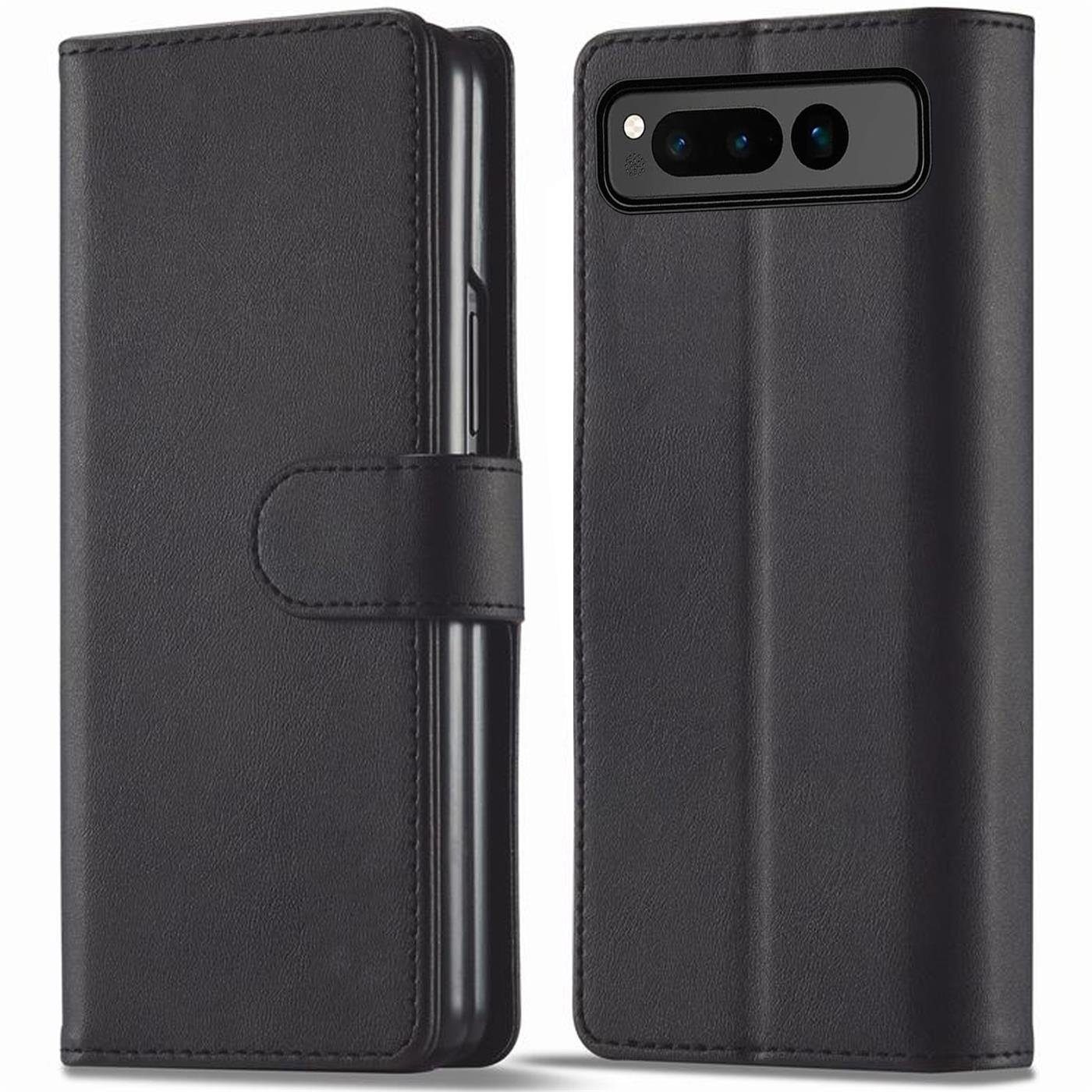 CoolGadget Handyhülle Wallet Klapp Tasche Book Case für Google Pixel Fold 7,6 Zoll, Hülle Klapphülle Flip Cover Etui Schutzhülle