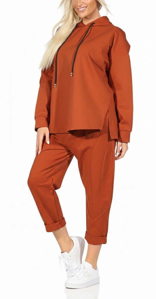 simaranda Jogginganzug Damen Jogginganzug 7036 36-42 Rost