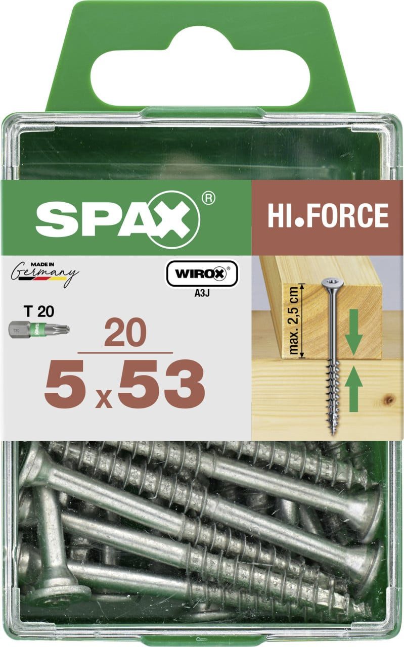 SPAX Holzbauschraube Spax Universalschrauben 5.0 x 53 mm TX 20 - 20