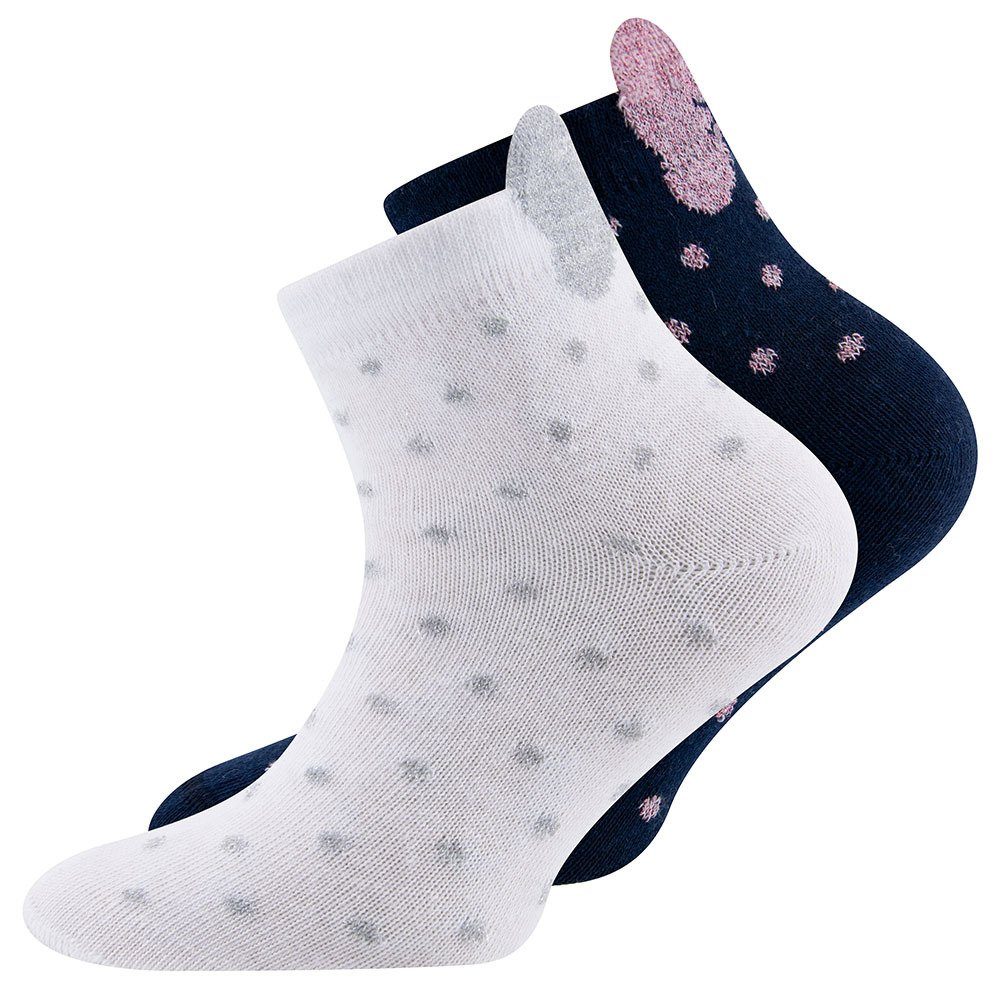 Ewers Socken (2-Paar) Kurzschaft Schleife Socken