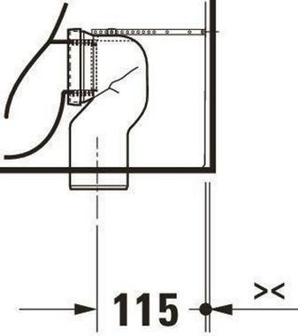 Duravit WC-Komplettset Duravit Tiefspül-Stand-WC Duravit No 1 r