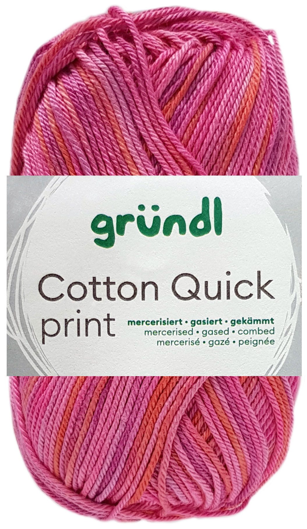 Gründl 50 Gramm Gründl Wolle Cotton Quick Print Strickgarn Farbauswahl Bastelgarn