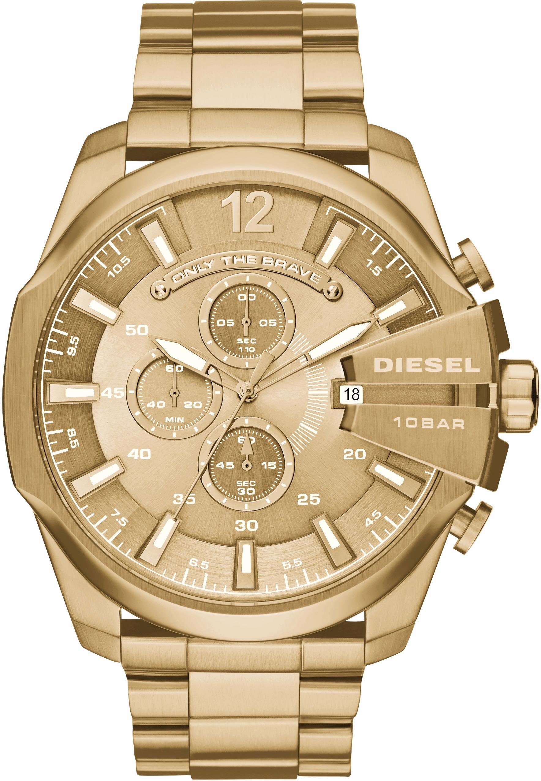 Diesel Chronograph MEGA CHIEF DZ4360, Quarzuhr, Armbanduhr, Herrenuhr, Stop günstig online kaufen