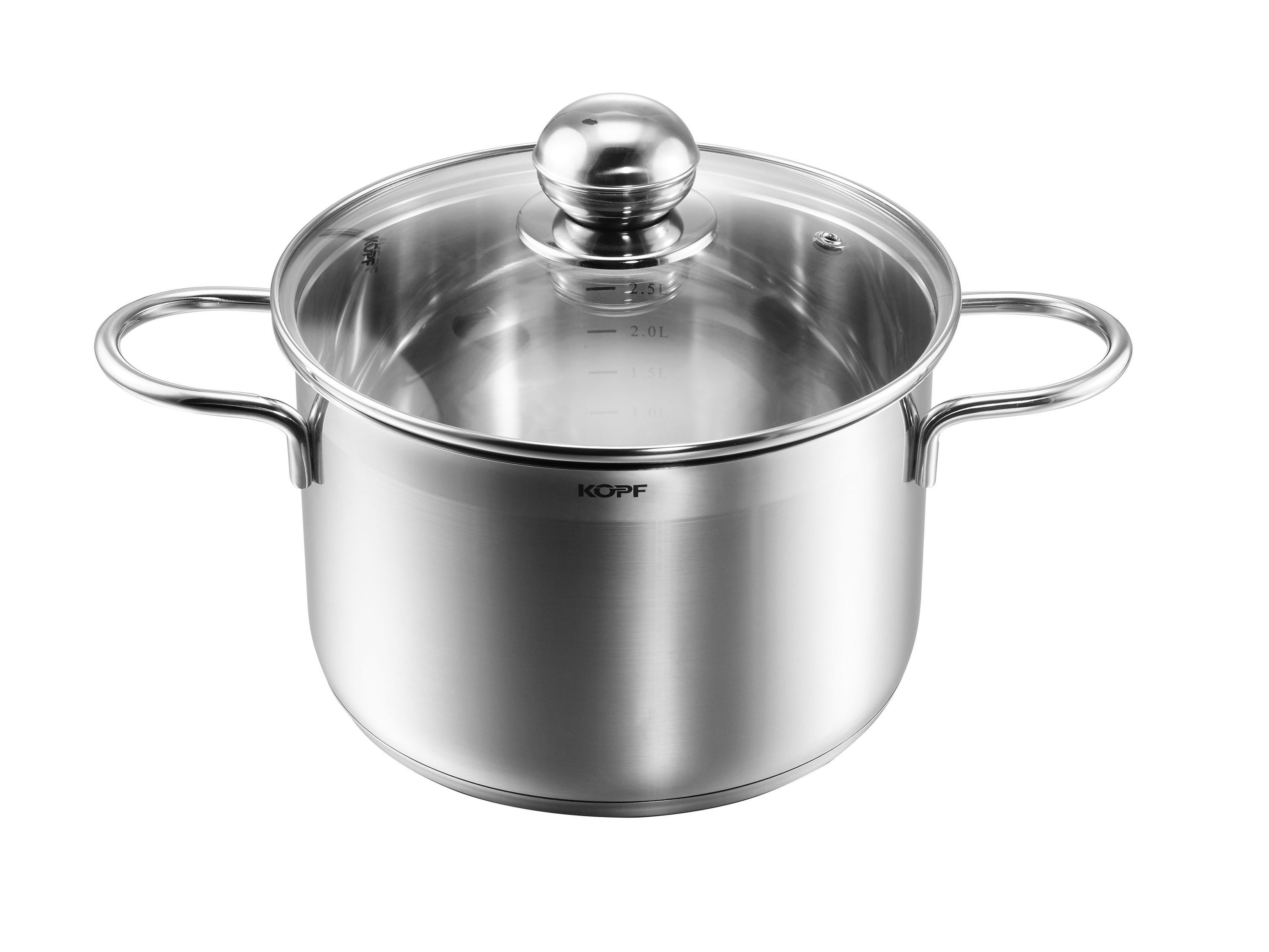 Kopf Fleischtopf Josie 24 cm, Edelstahl, Ø 24 cm, Höhe 14,5 cm, 6 Liter