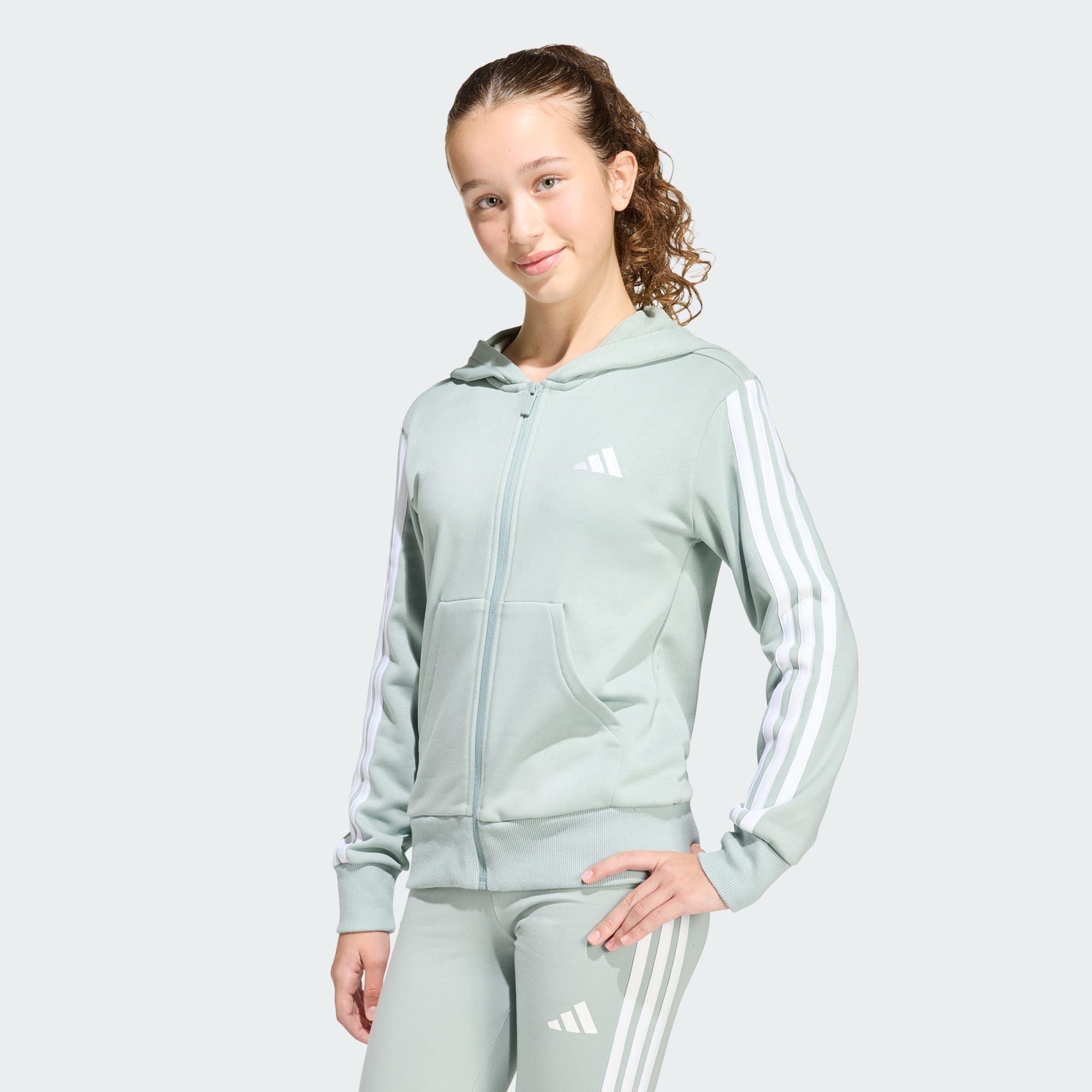 adidas Sportswear Kapuzensweatjacke ESSENTIALS FULL ZIP HOODIE (1-tlg)
