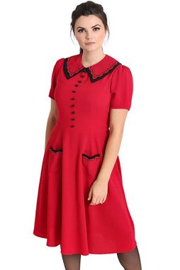 Hell Bunny A-Linien-Kleid Emily Dress Rot Retro Vintage