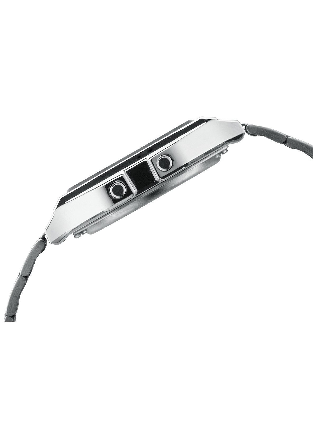 CASIO VINTAGE Chronograph A158WEA-1EF, Quarzuhr, Armbanduhr, Damenuhr, Herrenuhr, Digitaluhr,Edelstahlarmband