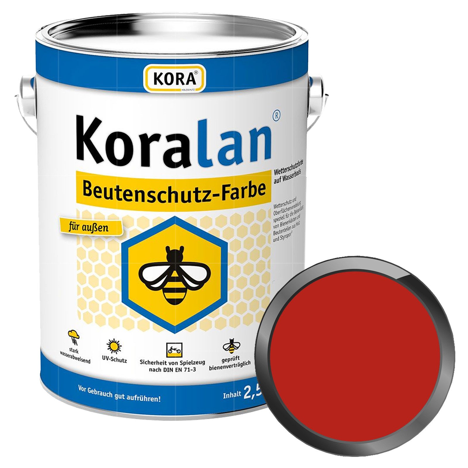 KORA Wetterschutzfarbe KORALAN BEUTENSCHUTZ-FARBE - 2.5 LTR