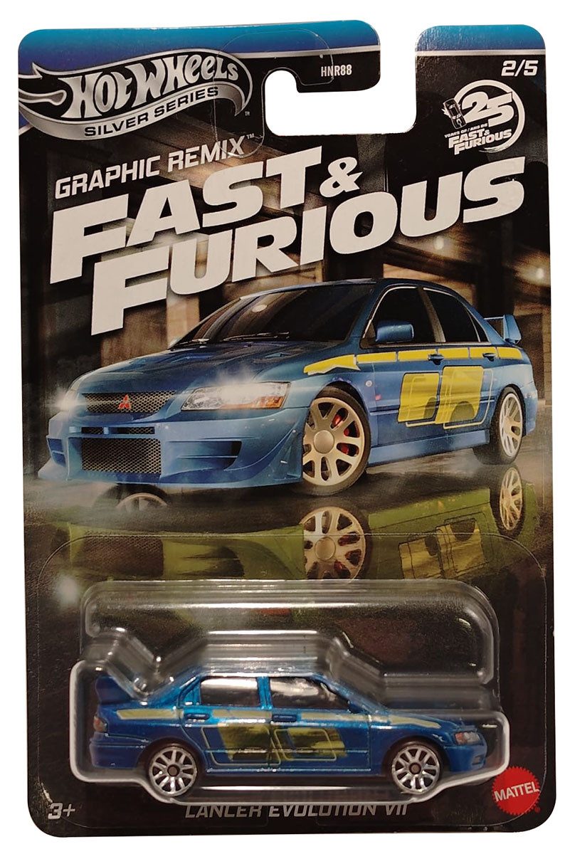 Hot Wheels Spielzeug-Auto Hot Wheels Silver Series - Fast & Furious - Lancer Evolution VII, Acti