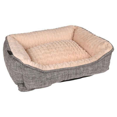 Flamingo Tierbett Hundebett Zupo rechteckig grau