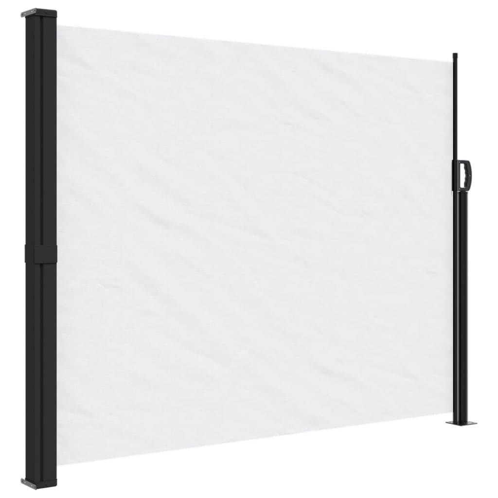 vidaXL Seitenmarkise 160 x 500 cm Seitenmarkise Ausziehbar Weiß 160x500 cm