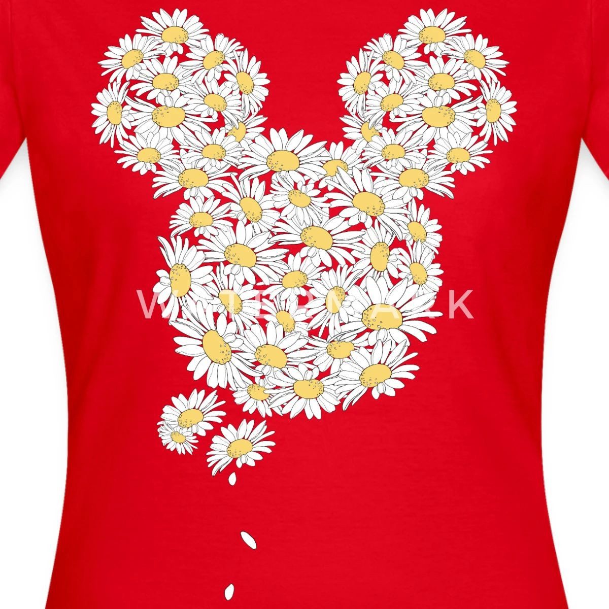 Spreadshirt T-Shirt Mickey & Minnie Mickey Mouse Aus Gänseblümchen Frauen T günstig online kaufen