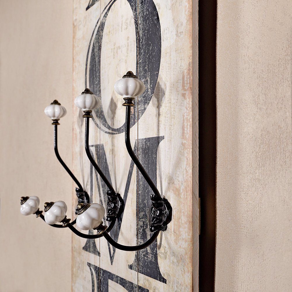 Melko Wandgarderobe Garderobenpaneel Wandgarderobe Haken in günstig online kaufen