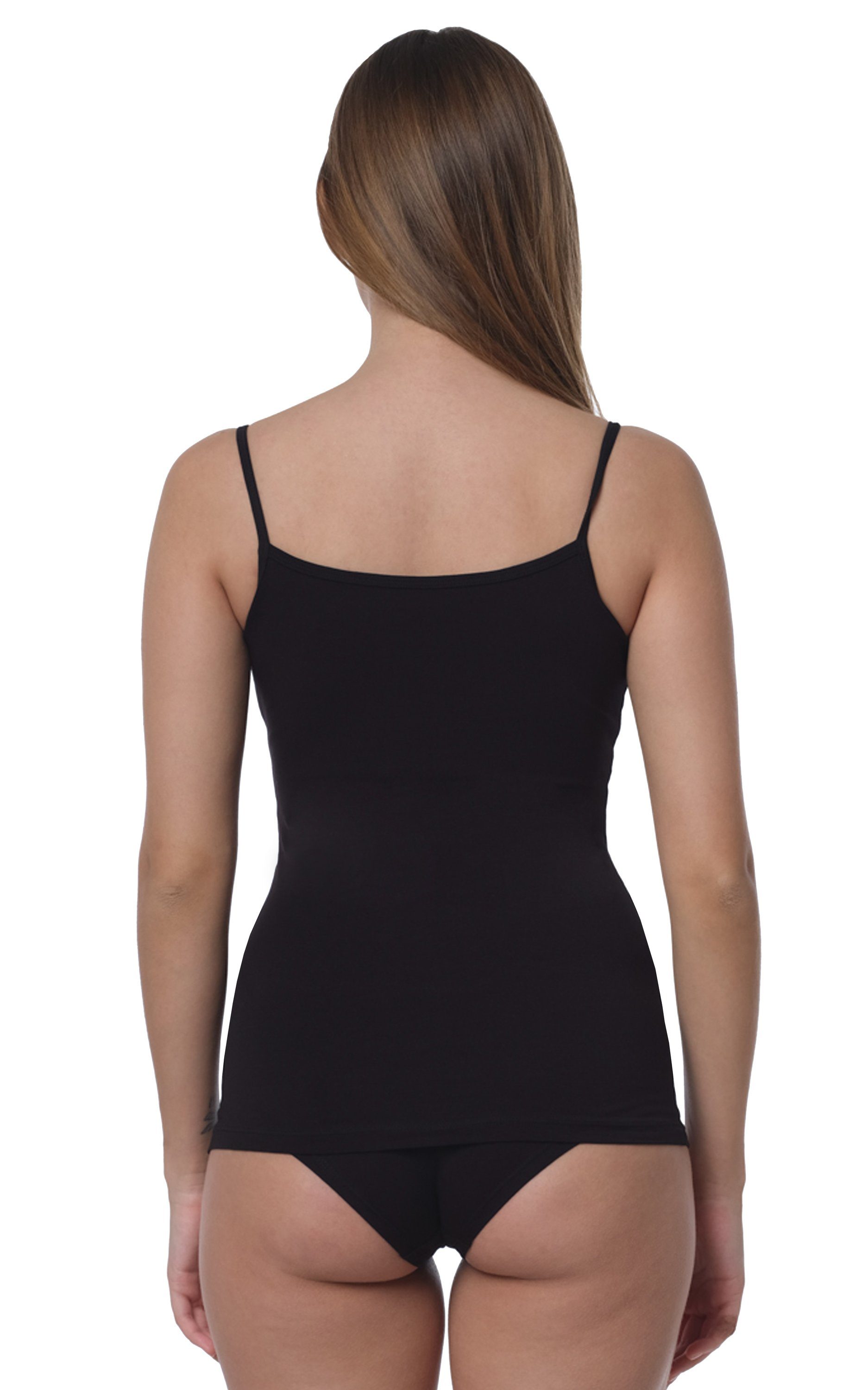 Yenita® Unterhemd Modern-Collection (2-St) in schwarz-weiss angenehmer Baumwollqualität