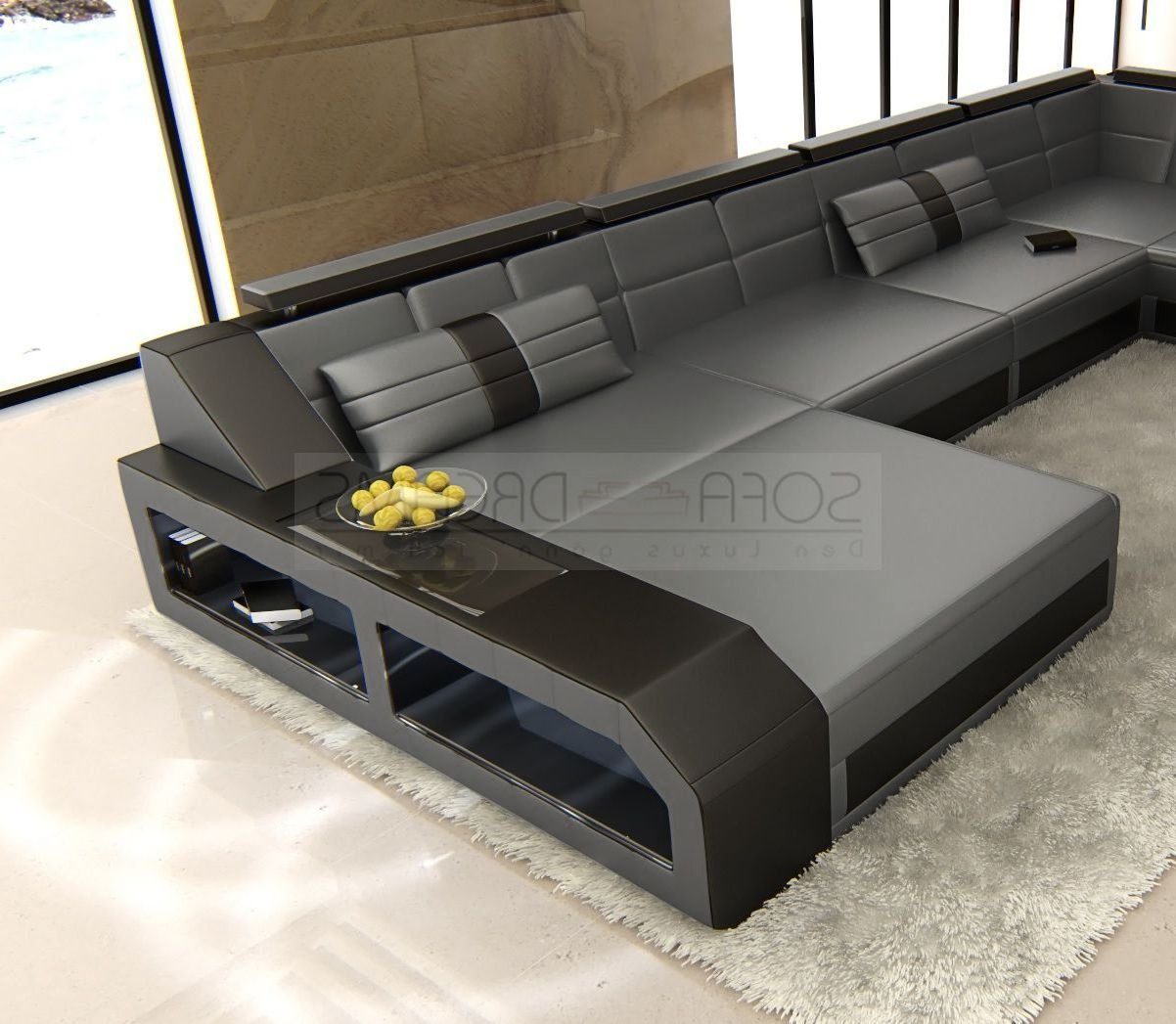 Sofa Dreams Wohnlandschaft Sofa Leder Ledercouch günstig online kaufen