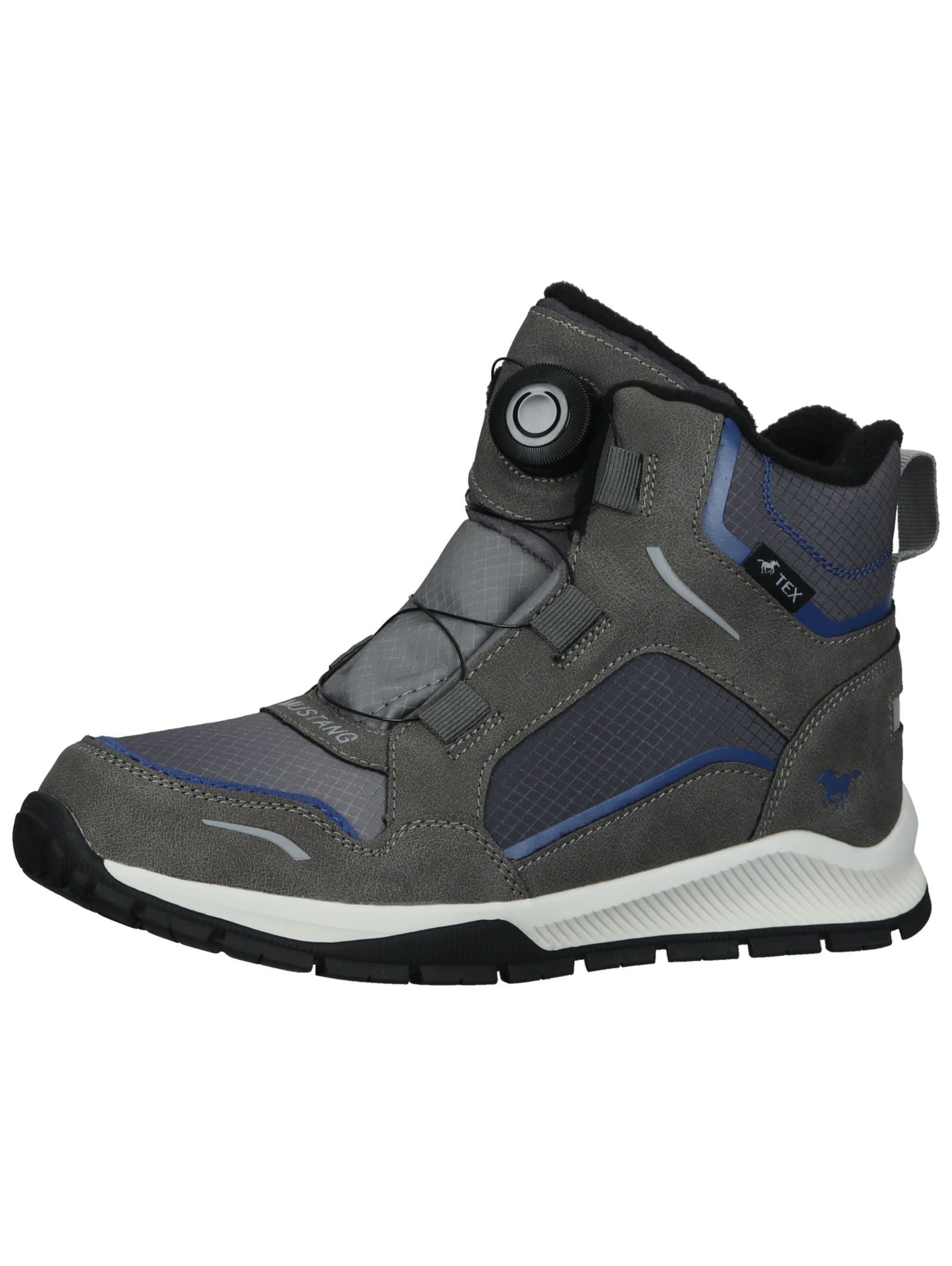 MUSTANG Stiefelette Lederimitat/Textil . Stiefelette (1-tlg)
