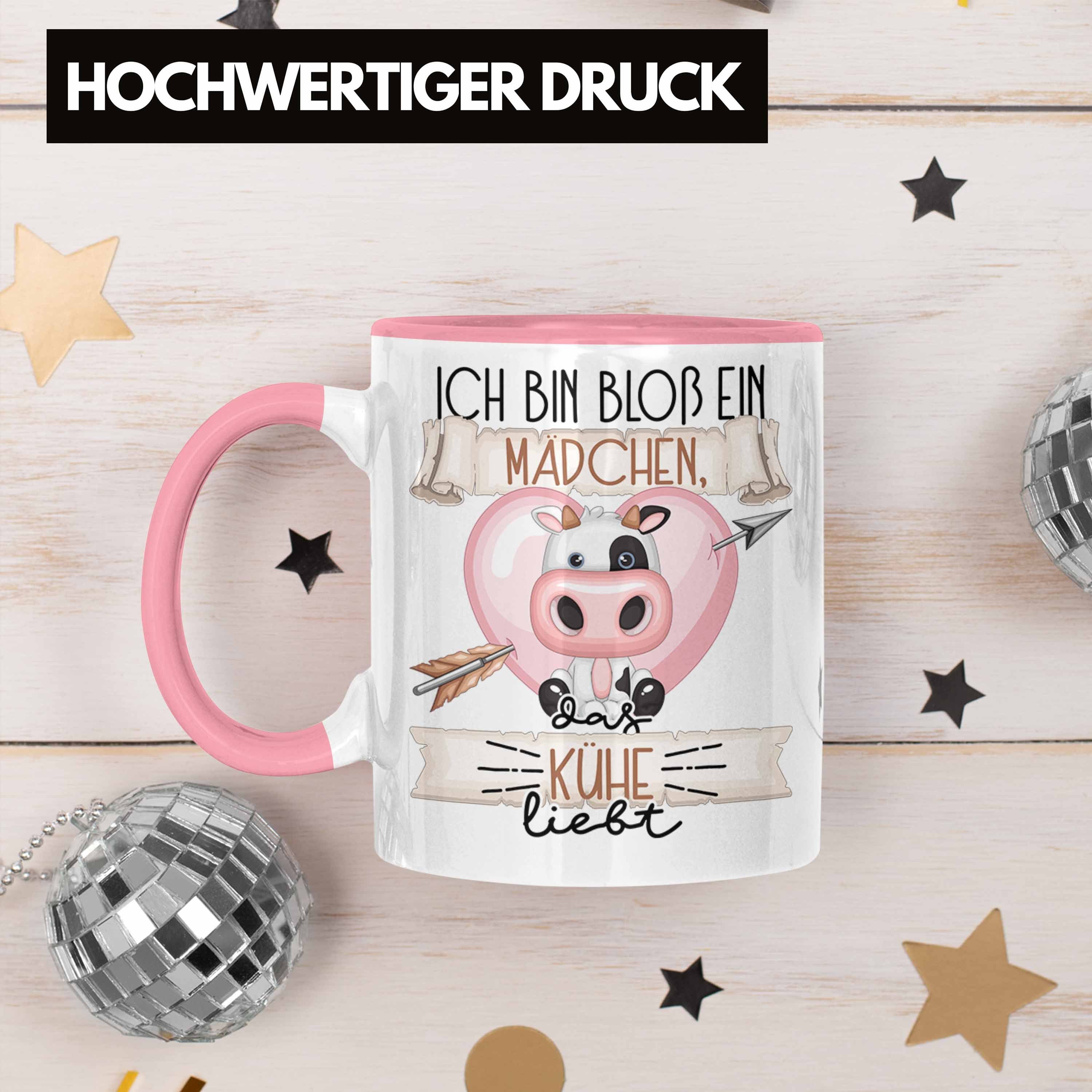 Geschenk Das Tasse Bin Ein Liebt Kühe Lan Rosa Bloß Kühe Trendation Ich Mädchen Frauen Tasse