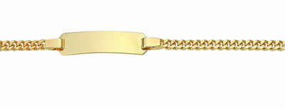 Adelia´s Goldarmband 333 Gold Flach Panzer Armband 18,5 cm, 333 Gold Goldschmuck für Damen