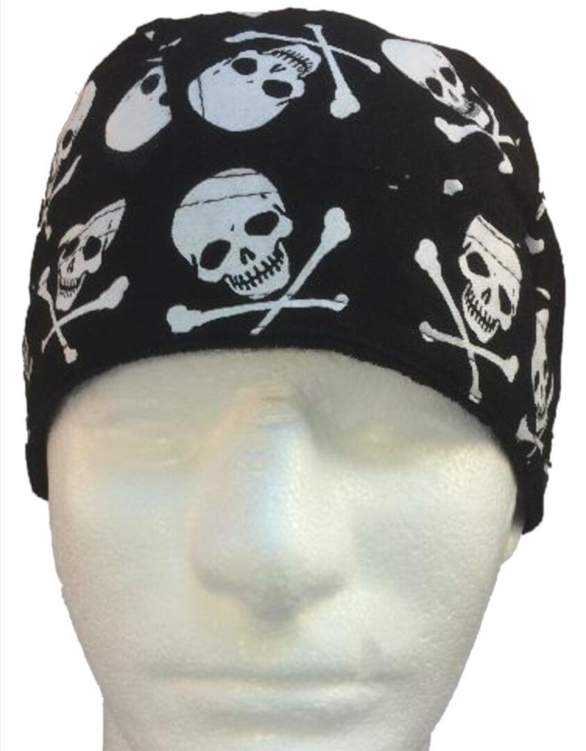 Westernlifestyle Bandana Piraten Skull Cap – Totenkopf Design Do-Rag Head Bandana Cap Kopftuch