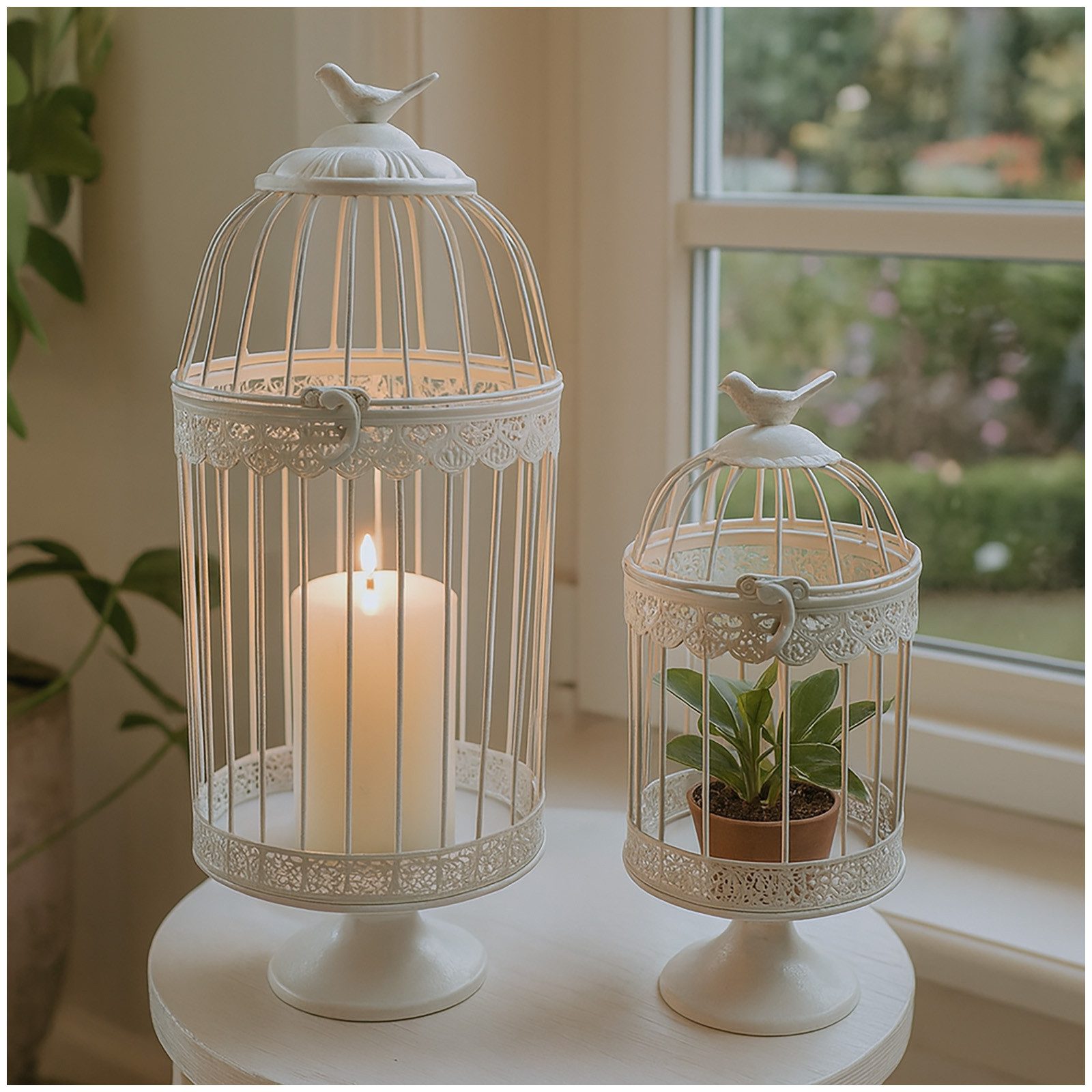 HTI-Living Dekoobjekt Dekorative Vogelkäfige Lani, 2er Set im Vintage St (Set, 2 St., 2 Dekokäfige in verschiedenen Höhen), Wohnaccessoire Metall nostalgisch. Reduzierter Preis € 19,99. Unverbindliche Preisempfehlung € 59,99