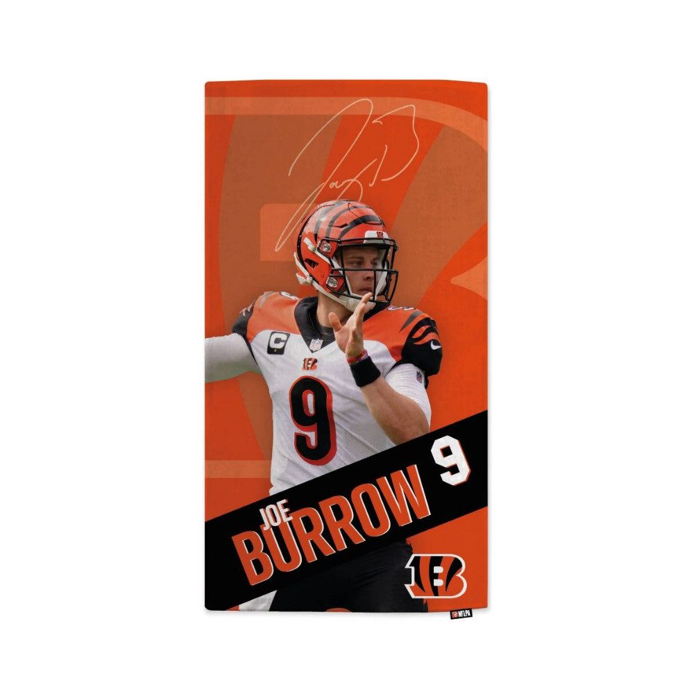 Cincinnati Bengals NFLPA Joe Burrow - Beach Towel - MOTION