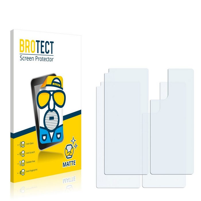 BROTECT Schutzfolie für Oppo Find X3 Lite (Vorder + Rückseite) (2 Stück) Folie Schutzfolie matt entspiegelt
